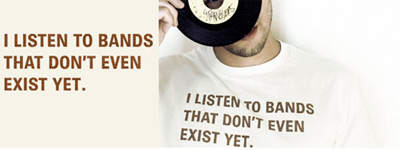 Camiseta - I listen to bands...