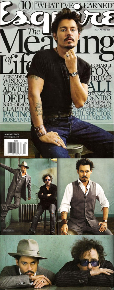 Tim Burton & Johnny Depp - Esquire