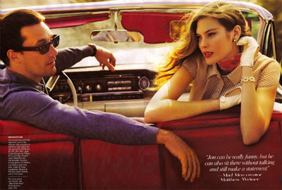 Jon Hamm & Catherine McNeil Vogue
