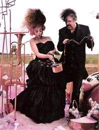 Tim Burton e Helena Bonham Carter - Vogue